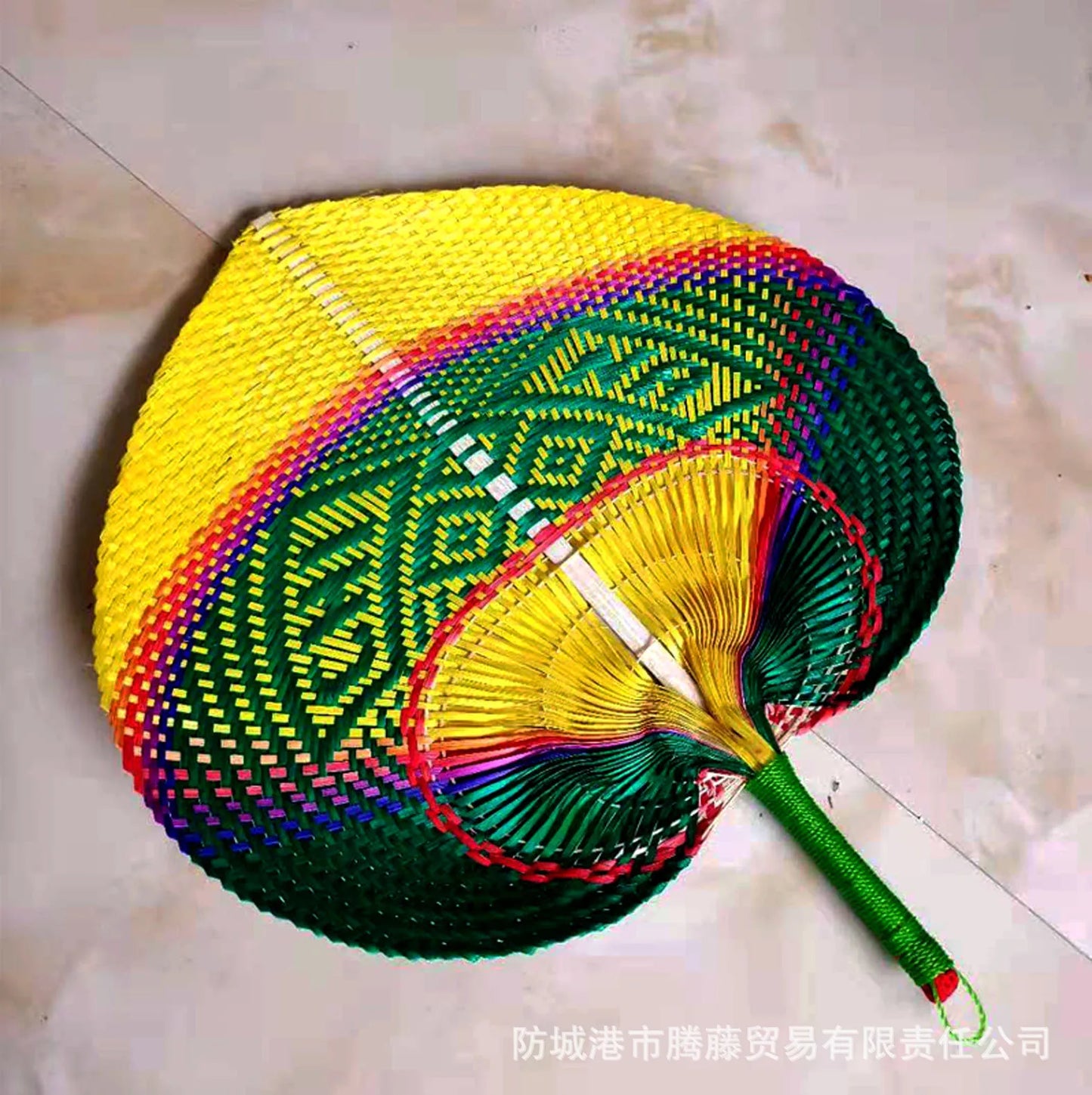 1pc Woven Bamboo Hand Fans Wedding Favors for Guests Boho Fan Wall Decoration Raffia Folding Hand Fans Abanicos De Mano RISE DEFENSE SYSTEMS.AI PRODUCTS