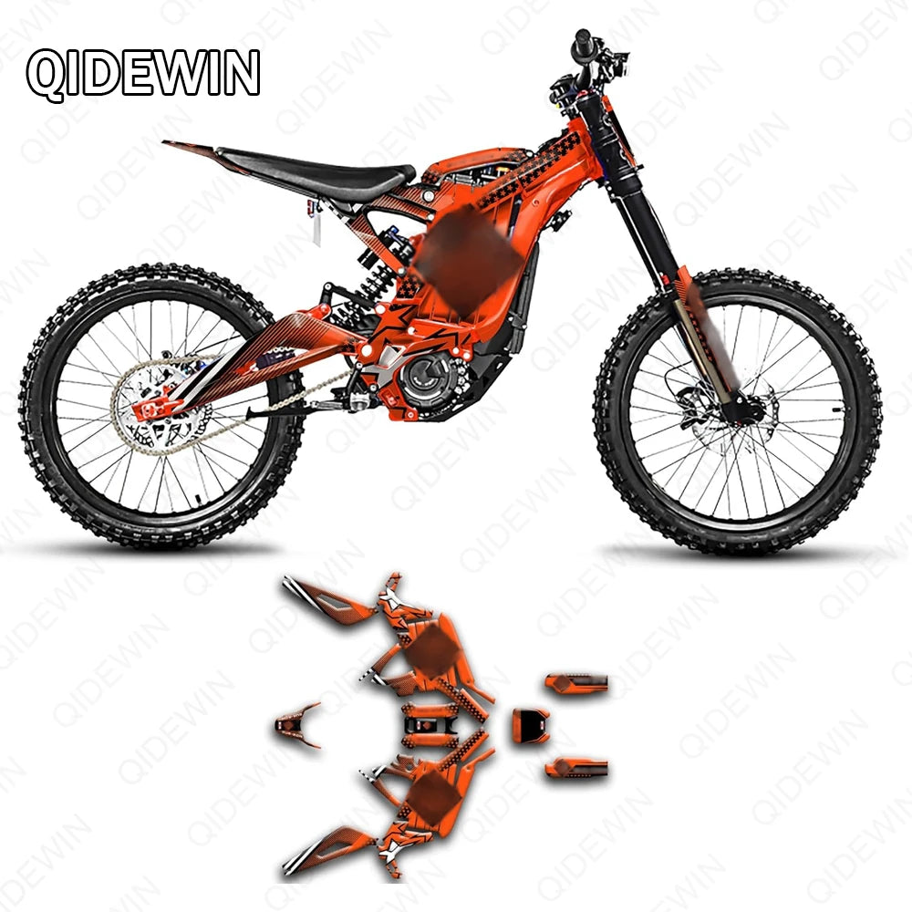 Decorative decals for SURRON Light bee X/S motorcyclesPaint protection filmPersonalized decorative stickers RISE DEFENSE SYSTEMS.AI PRODUCTS