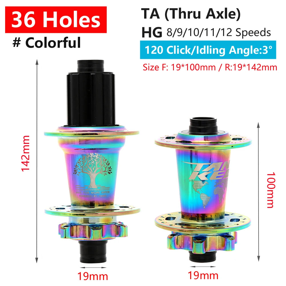 TANKE 120 Click Hub 6 Bearing MTB Mountain Bike Hub Front Rear Thru HG 28 32 36 Holes Disc Brake Bicycle Hubs 8 9 10 11 12 Speed RISE DEFENSE SYSTEMS.AI PRODUCTS
