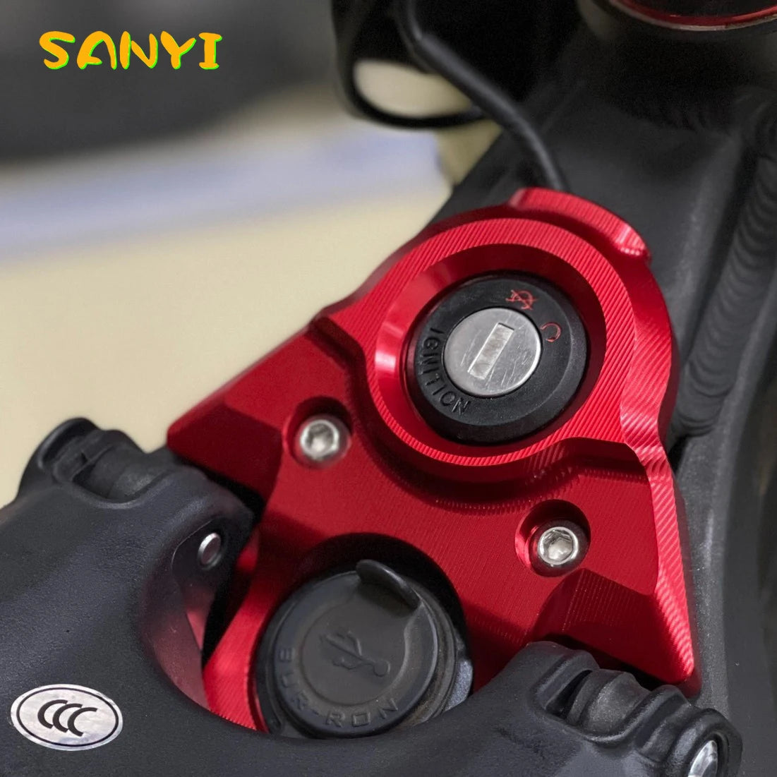 For SURRON Light Bee X Central Control Decorative Cover Scooter Dirt Bike USB CNC SUR RON Key Plate Center Console Trim Cover RISE DEFENSE SYSTEMS.AI PRODUCTS
