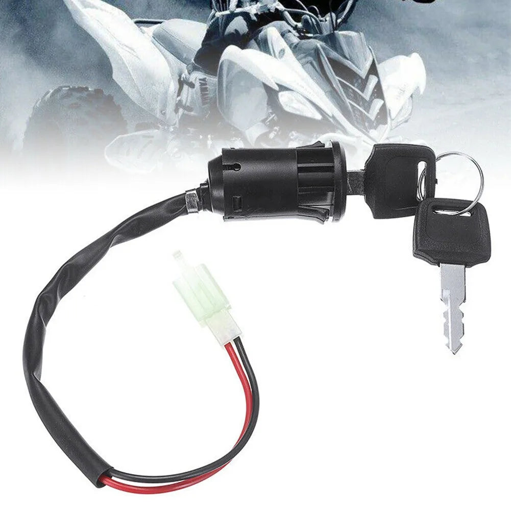 Moped Ignition Key Switch 2 Wire 28mm Hole ATV Dirt Bike Accessory Electric Motorcycle Go-Kart On/Off Tool Durable RISE DEFENSE SYSTEMS.AI PRODUCTS