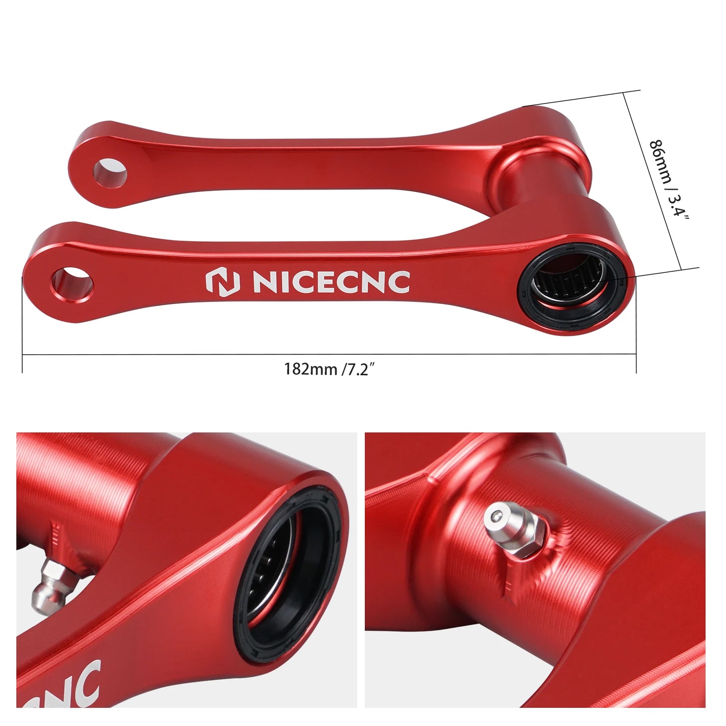 NiceCNC For Beta RR 300 2015-2024 Xtrainer 300 RR 250 350 390 430 1.25IN/30MM Lowering Link Kit & Shock Absorber Linkage Guard RISE DEFENSE SYSTEMS.AI PRODUCTS