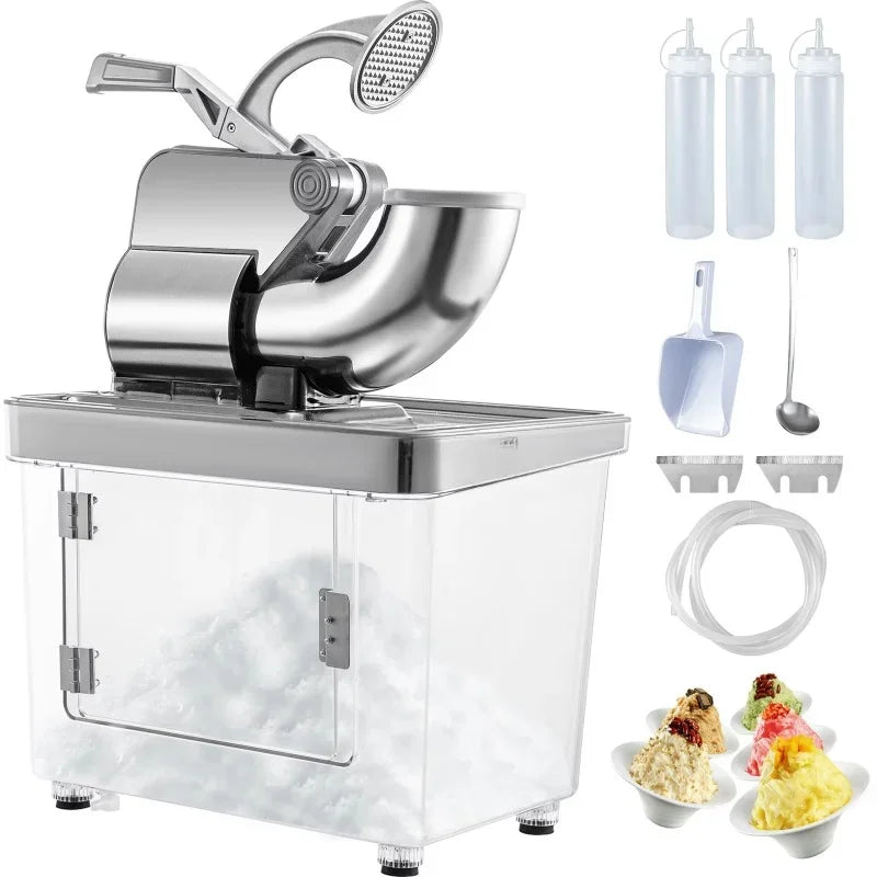 Electric Ice Shaver with Dual Stainless Steel Snow Cone Maker Machine RISE DEFENSE SYSTEMS.AI PRODUCTS