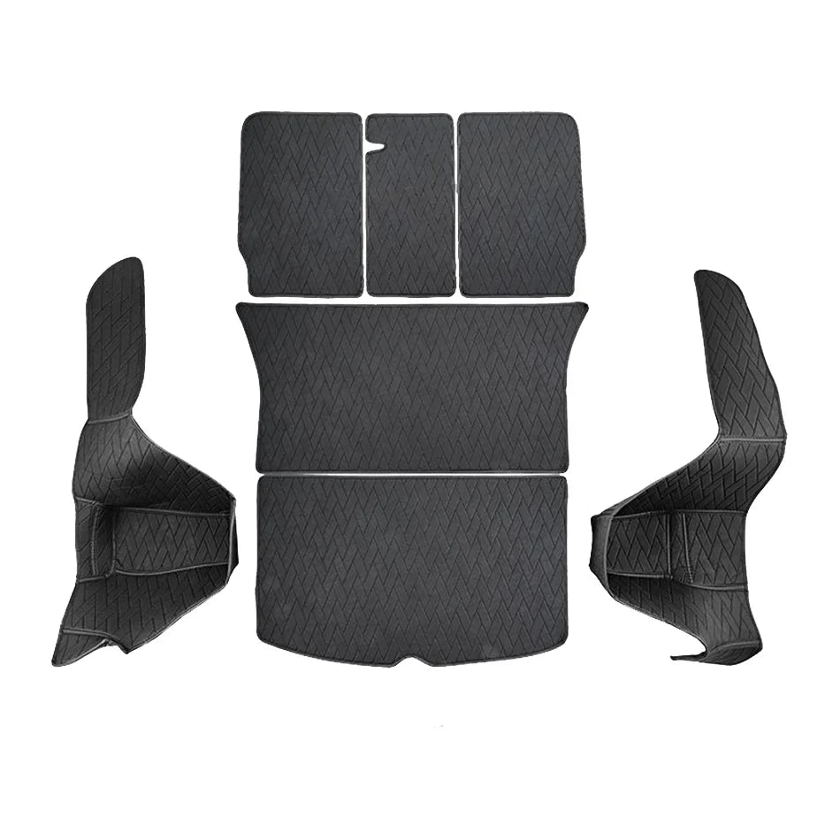 New Leather Trunk Mats Fully Surrounded Waterproof Non-Slip Liner Custom Floor mat for Tesla Model Y 3 Highland 2017 to 2024 RISE DEFENSE SYSTEMS.AI PRODUCTS