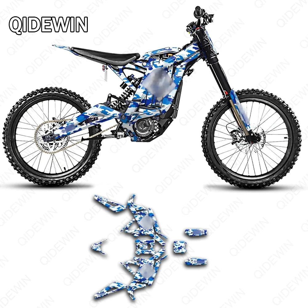 Decorative decals for SURRON Light bee X/S motorcyclesPaint protection filmPersonalized decorative stickers RISE DEFENSE SYSTEMS.AI PRODUCTS