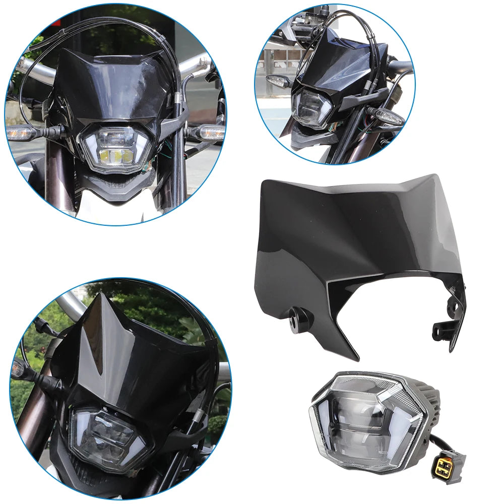 OEM Original Headlight For Surron Ultra Bee Electric Cross-country Bike Front Lamp Light Cover FUll Black UB Headlamp Cover RISE DEFENSE SYSTEMS.AI PRODUCTS