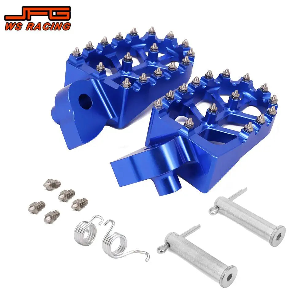 Motorcycle CNC Foot Pegs Rests Footpegs Footrests For Yamaha YZ65 YZ85 YZ125 YZ250 YZ 65 85 125 250 250F 125X 450F WR 250F 450F RISE DEFENSE SYSTEMS.AI PRODUCTS