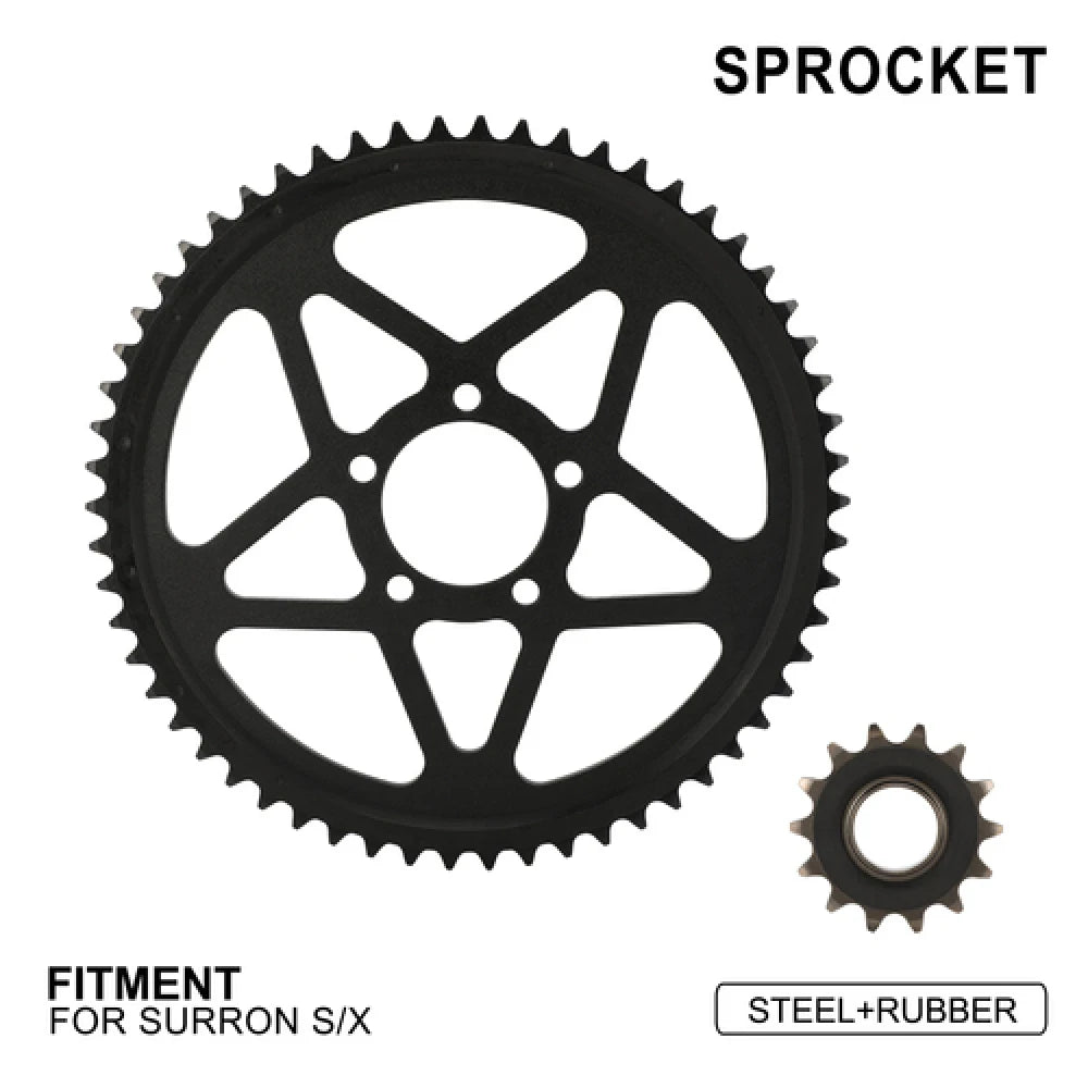 Motorcycle Accessories Sprocket Front Rear Sprockets Kit Set Mute Function For Surron Sur-Ron Light Bee S X Electric Dirt Bike RISE DEFENSE SYSTEMS.AI PRODUCTS
