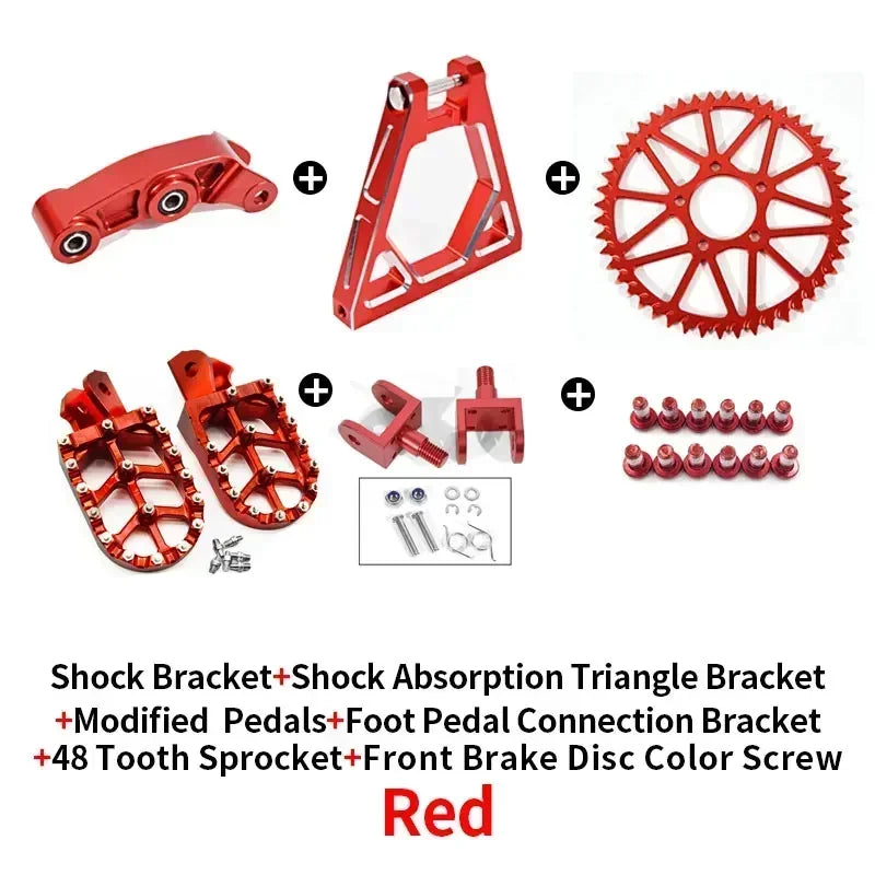 For Sur Ron Shock Absorbing Tripod Reinforced Rear Triangle Suspension SUR-RON CNC Full Bike Modification Parts Surron Frame RISE DEFENSE SYSTEMS.AI PRODUCTS