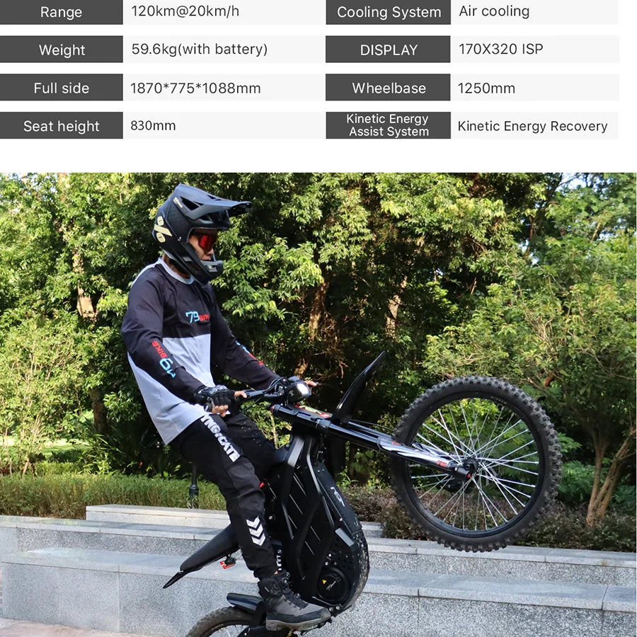 Falcon M 85Km/H Motocross Bike Adults Off-Road 72V 8000W Electric Motorcycle Dirt Bikes With Motorcycle Displays RISE DEFENSE SYSTEMS.AI PRODUCTS