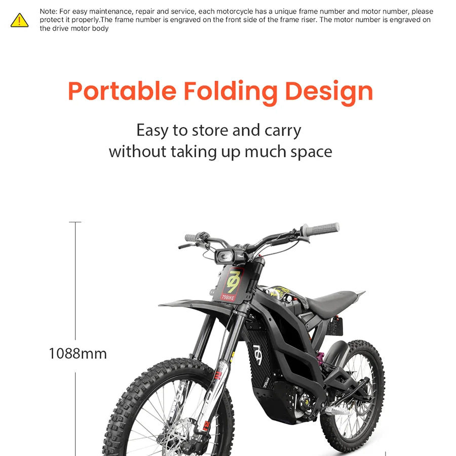 Falcon M 85Km/H Motocross Bike Adults Off-Road 72V 8000W Electric Motorcycle Dirt Bikes With Motorcycle Displays RISE DEFENSE SYSTEMS.AI PRODUCTS