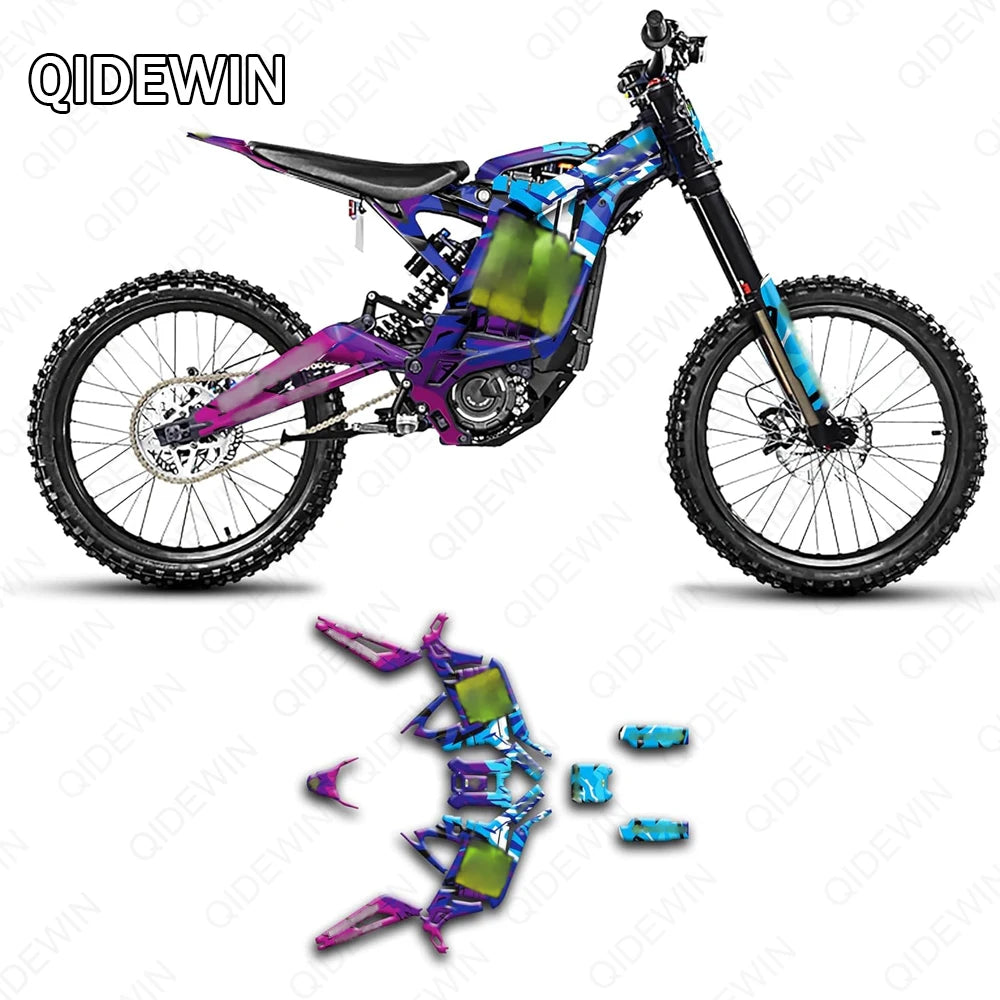 Decorative decals for SURRON Light bee X/S motorcyclesPaint protection filmPersonalized decorative stickers RISE DEFENSE SYSTEMS.AI PRODUCTS