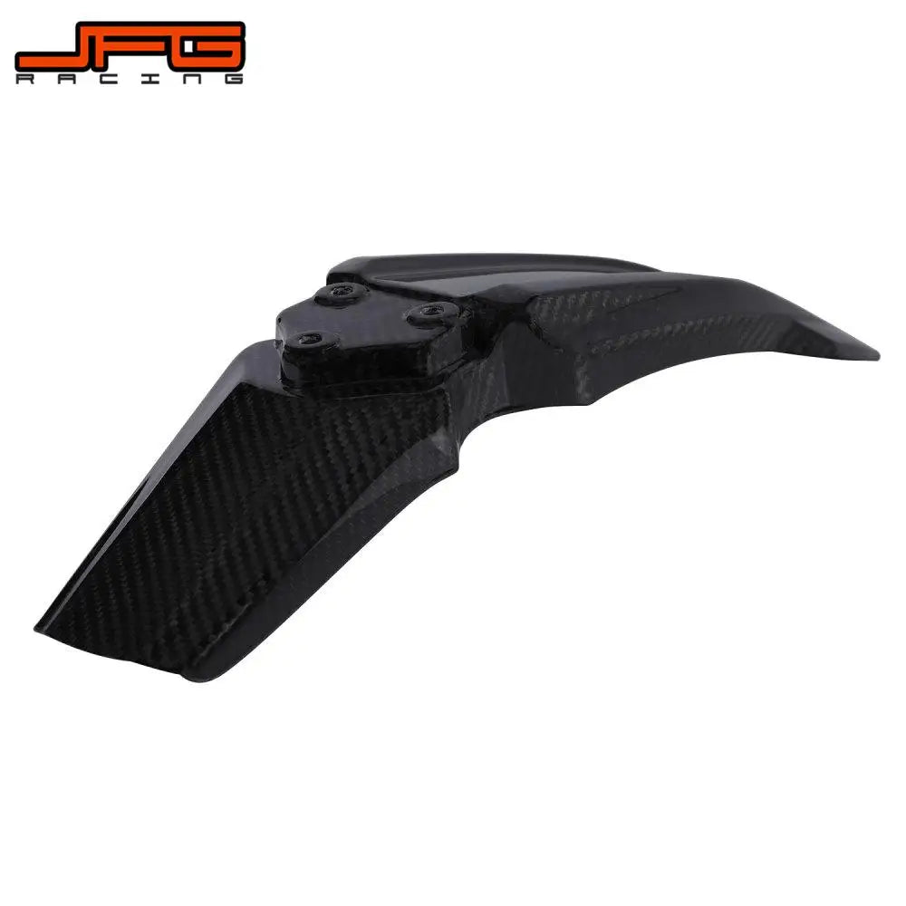 Funparts Carbon Fiber Motorcycle Front Fender Mudguards For Surron Sur-Ron Sur Ron Lightbee Light Bee X S L1E Electric Bike RISE DEFENSE SYSTEMS.AI PRODUCTS