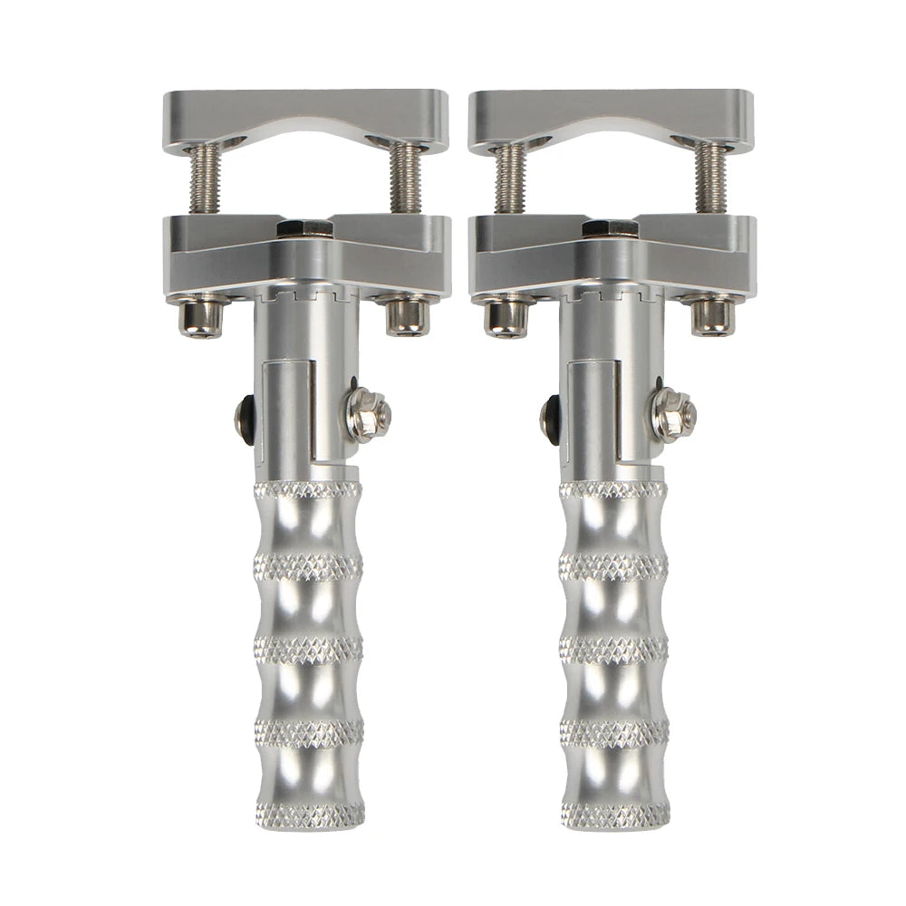 Motorcycle Footrests For BMW R1250GS R1200GS LC f900xr F750GS F850GS 2013-2023 Highway Front Foot Pegs Rotatable Folding Clamps RISE DEFENSE SYSTEMS.AI PRODUCTS