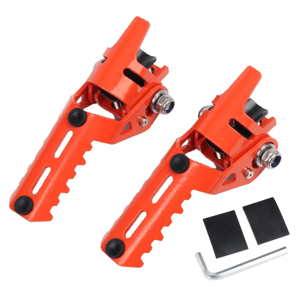 For BMW R1250GS R 1200 1250 GS ADV Adventure LC HP GSA 2013 - 2024 Motorcycle Highway Front Foot Pegs Folding Footrests Clamps RISE DEFENSE SYSTEMS.AI PRODUCTS