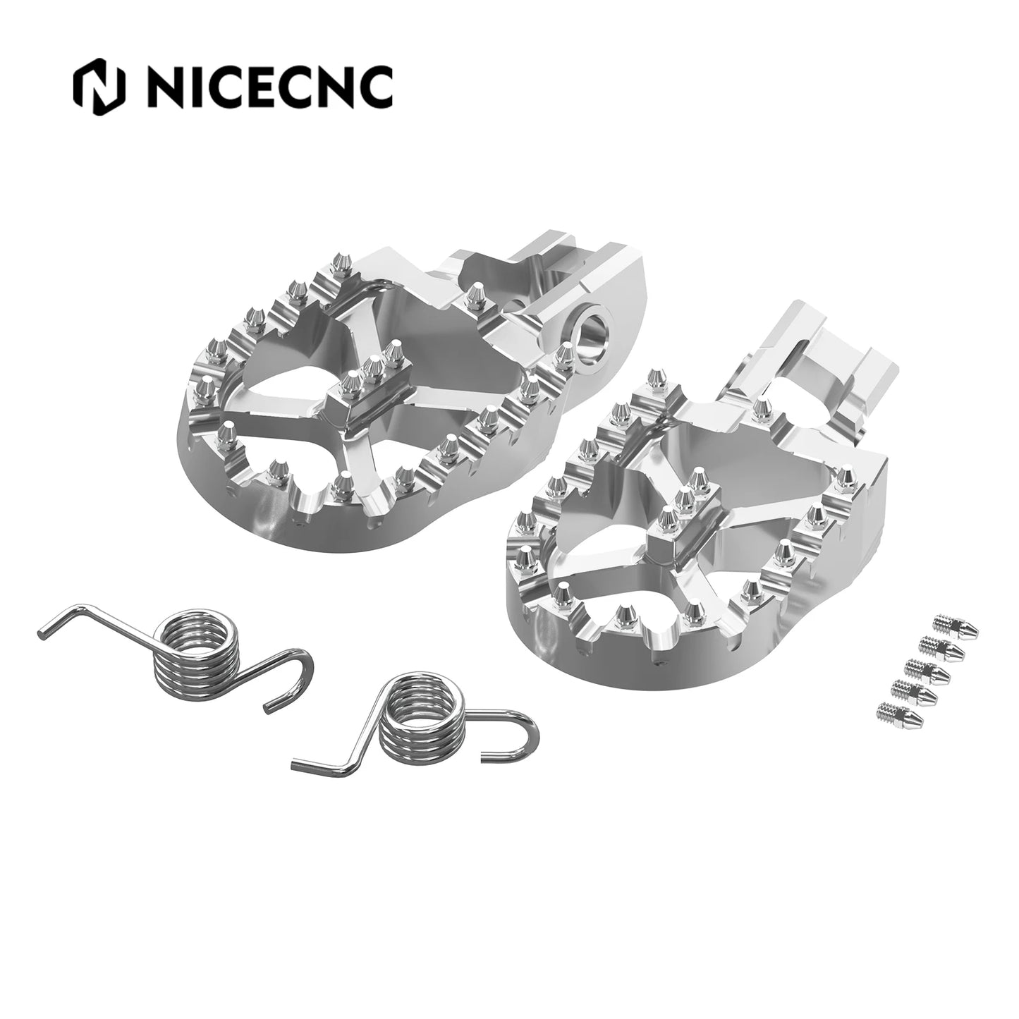 57mm Foot Pegs FootRest Footpegs Rests For KTM EXC 300 EXC-F 350 XCW 500 2017-2023 SX 125 250 SX-F 450 XC 400 500 XC-F 2017-2022 RISE DEFENSE SYSTEMS.AI PRODUCTS