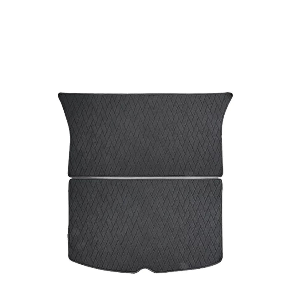 New Leather Trunk Mats Fully Surrounded Waterproof Non-Slip Liner Custom Floor mat for Tesla Model Y 3 Highland 2017 to 2024 RISE DEFENSE SYSTEMS.AI PRODUCTS