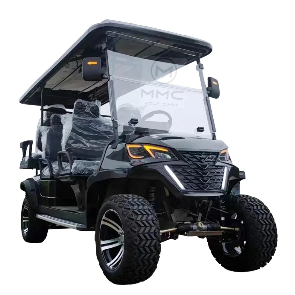 Customize New Club Sightseeing Golf Car 4/6 Seater 48V 60V Off-road Solar Electric Golf Cart RISE DEFENSE SYSTEMS.AI PRODUCTS