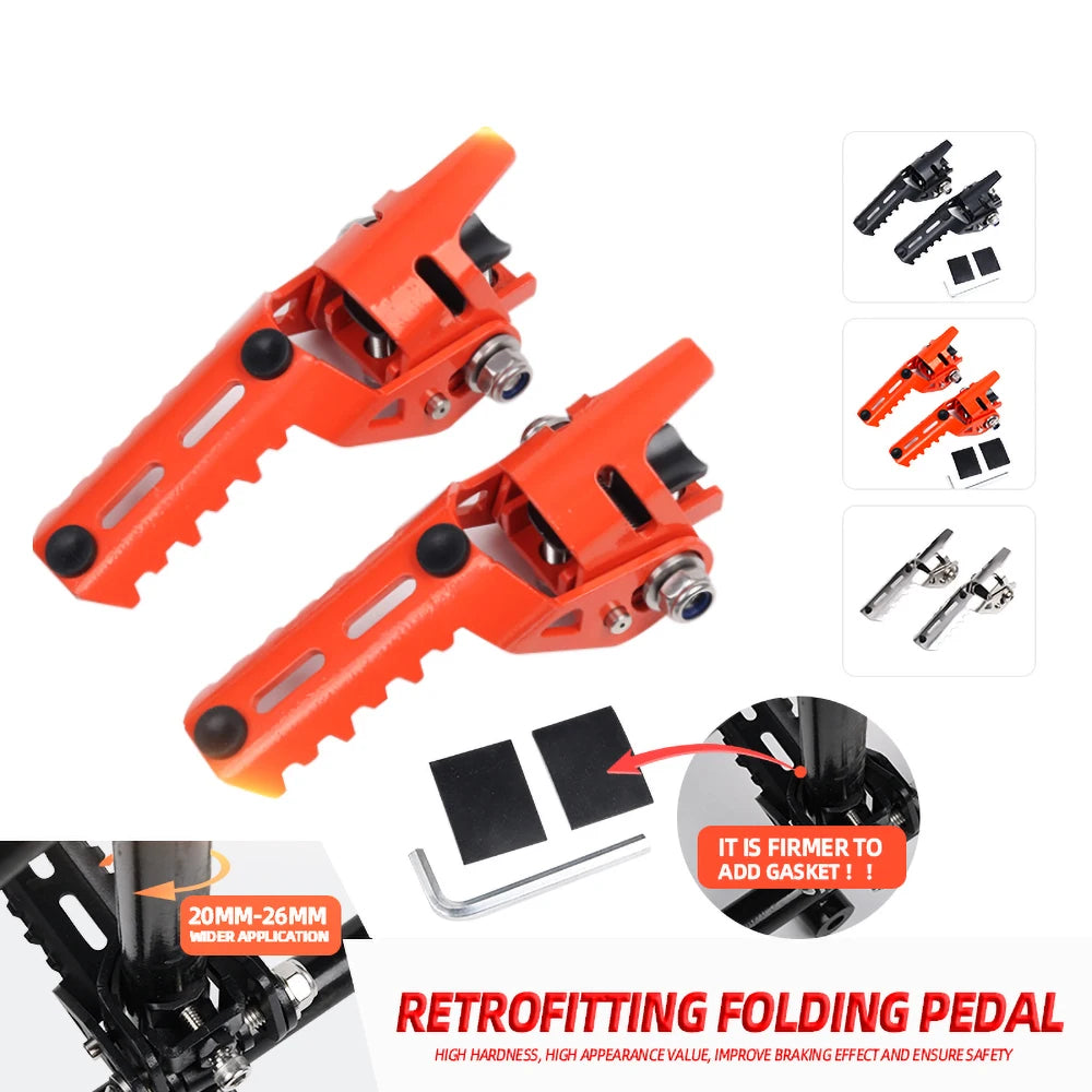 For BMW R1250GS R 1200 1250 GS ADV Adventure LC HP GSA 2013 - 2024 Motorcycle Highway Front Foot Pegs Folding Footrests Clamps RISE DEFENSE SYSTEMS.AI PRODUCTS