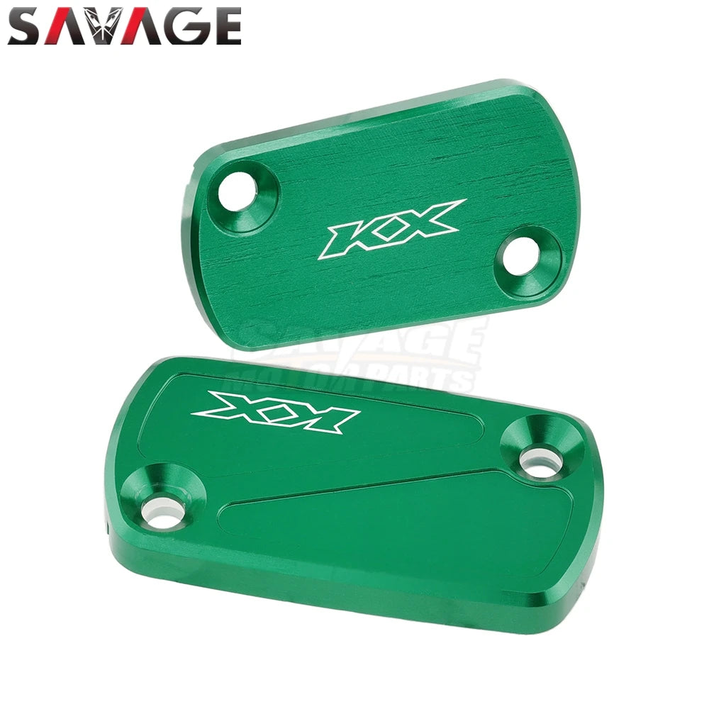 For KAWASAKI KX250 KX450 KX 250 450 2019-2024 Front Rear Brake Clutch Reservoir Cover CNC Motorcycle Accessories Oil Pump Cap RISE DEFENSE SYSTEMS.AI PRODUCTS