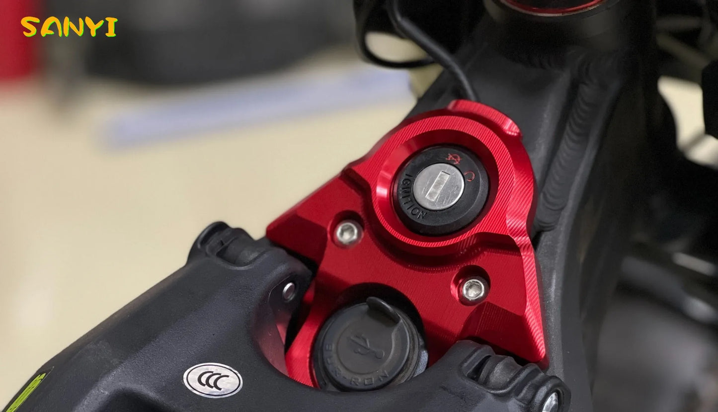 For SURRON Light Bee X Central Control Decorative Cover Scooter Dirt Bike USB CNC SUR RON Key Plate Center Console Trim Cover RISE DEFENSE SYSTEMS.AI PRODUCTS