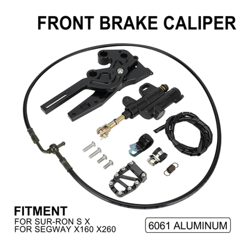 Motorcycle Aluminum Rear Hydraulic Foot Brake Pedal Lever Kit for Surron Sur-Ron Lightbee Light Bee X S Segway X160 X260 RISE DEFENSE SYSTEMS.AI PRODUCTS