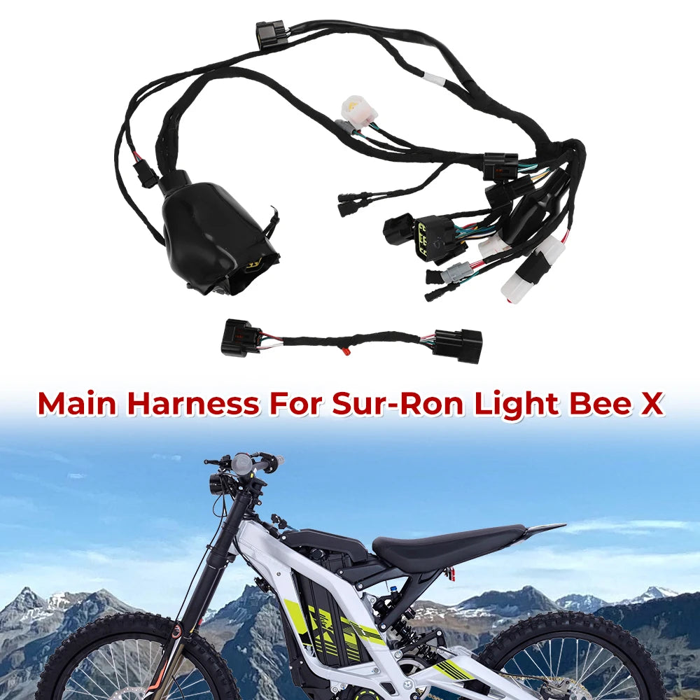 For SUR-RON Light Bee X Vehicle Main Power Line Connection Fault Detection Line Dirtbike Off-Road Wiring Harness Loom Wire Plugs RISE DEFENSE SYSTEMS.AI PRODUCTS