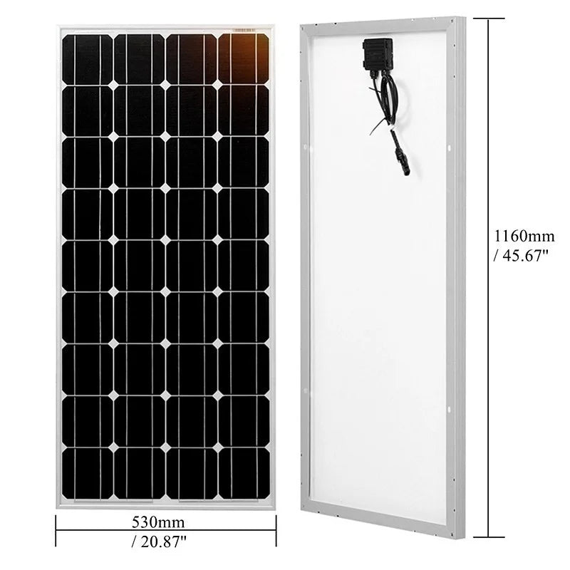 200W Glass Solar Panel and 120W Rigid Photovoltaic Solar Panel System for Balcony Home charging battery Outdoor power supply RISE DEFENSE SYSTEMS.AI PRODUCTS