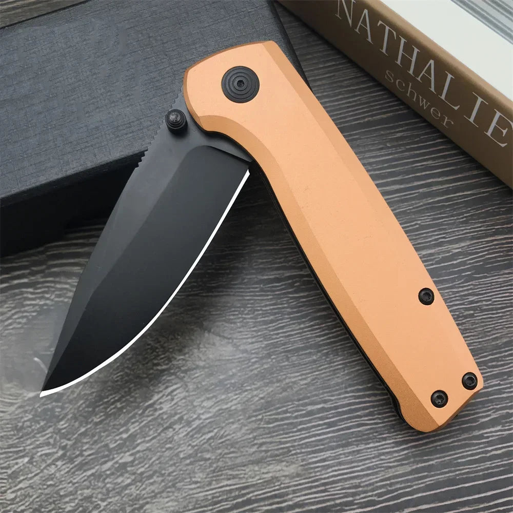 Pocket Folding Knife ETRMIMUS Black 8Cr13Mov Blade Aluminum Alloy Handle with Original Box Outdoor Camping Knives EDC Tools RISE DEFENSE SYSTEMS.AI PRODUCTS