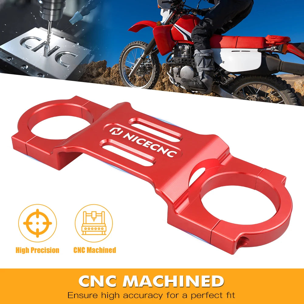For Honda XR650L XR 650L 1993-2024 2023 2022 2021 NICECNC Dirt Bike Front Fork Brace Stabilizer Aluminum Motorcycle Accessories RISE DEFENSE SYSTEMS.AI PRODUCTS
