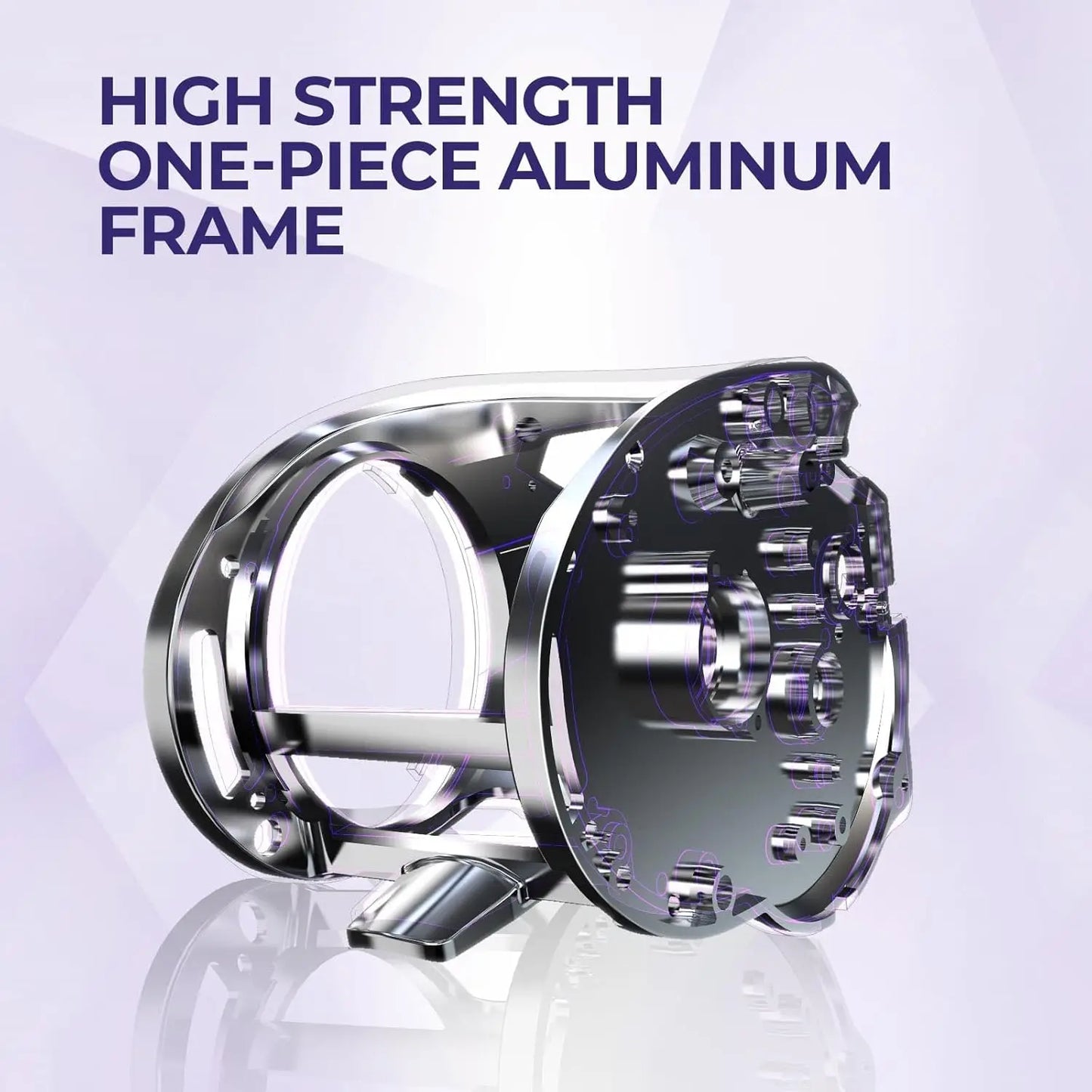 Fishing Reel, 38Lbs Max Drag Aluminum Alloy Frame Baitcasting Reel, Available in 6.6:1/8.1:1 Gear Ratio, Freshwater and Saltwate RISE DEFENSE SYSTEMS.AI PRODUCTS