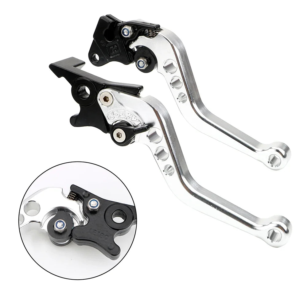 Universal Motorcycle Brake levers Motorcycle Accessories Modified Horn Adjustable Hand Lever GY6 RISE DEFENSE SYSTEMS.AI PRODUCTS