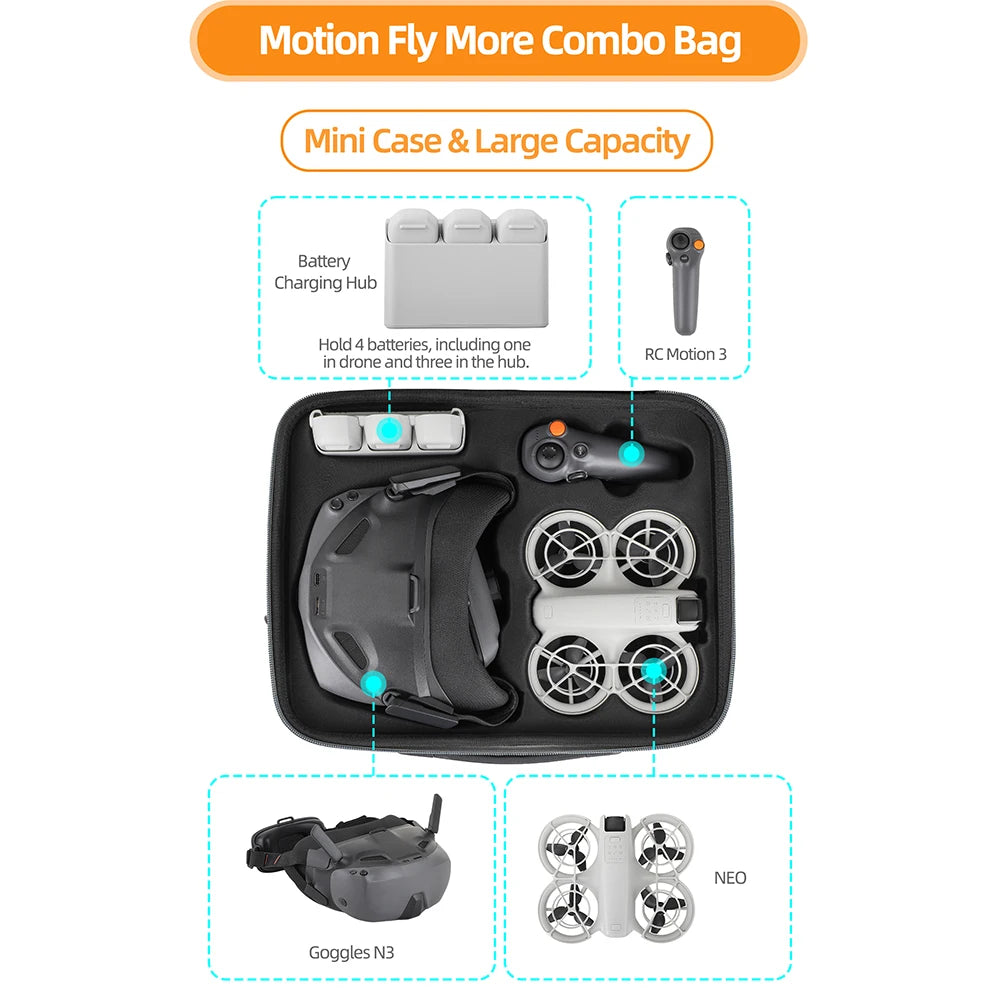 For DJI NEO Goggles 3 Pouch For DJI NEO Somatosensory Comfort Package For DJI NEO Accessory Storage Bag RISE DEFENSE SYSTEMS.AI PRODUCTS