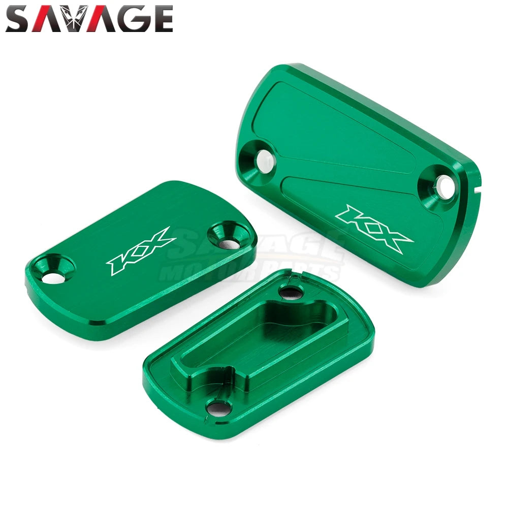For KAWASAKI KX250 KX450 KX 250 450 2019-2024 Front Rear Brake Clutch Reservoir Cover CNC Motorcycle Accessories Oil Pump Cap RISE DEFENSE SYSTEMS.AI PRODUCTS