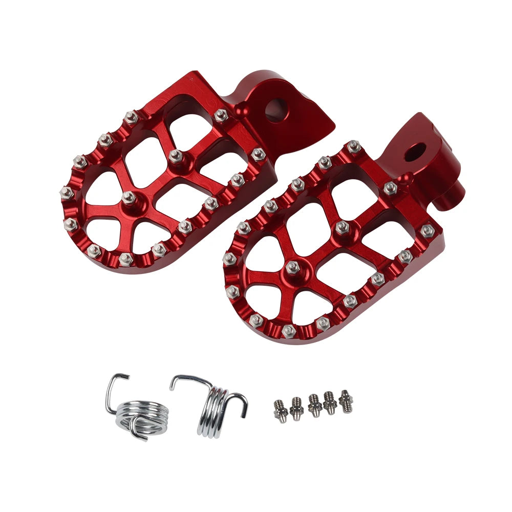 Motorcycle CNC Foot Pegs Footpeg Pedals FootRest For YAMAHA YZ 65 85 125 250 125X 250X 250FX 450FX WR 250F 450F YZF WRF 250 450 RISE DEFENSE SYSTEMS.AI PRODUCTS