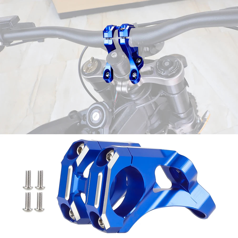 Motorcycle Front Handlebar Bracket For Surron Light Bee X S Sur Ron Electric Motocross Steering Stem Modified Parts Aluminum RISE DEFENSE SYSTEMS.AI PRODUCTS