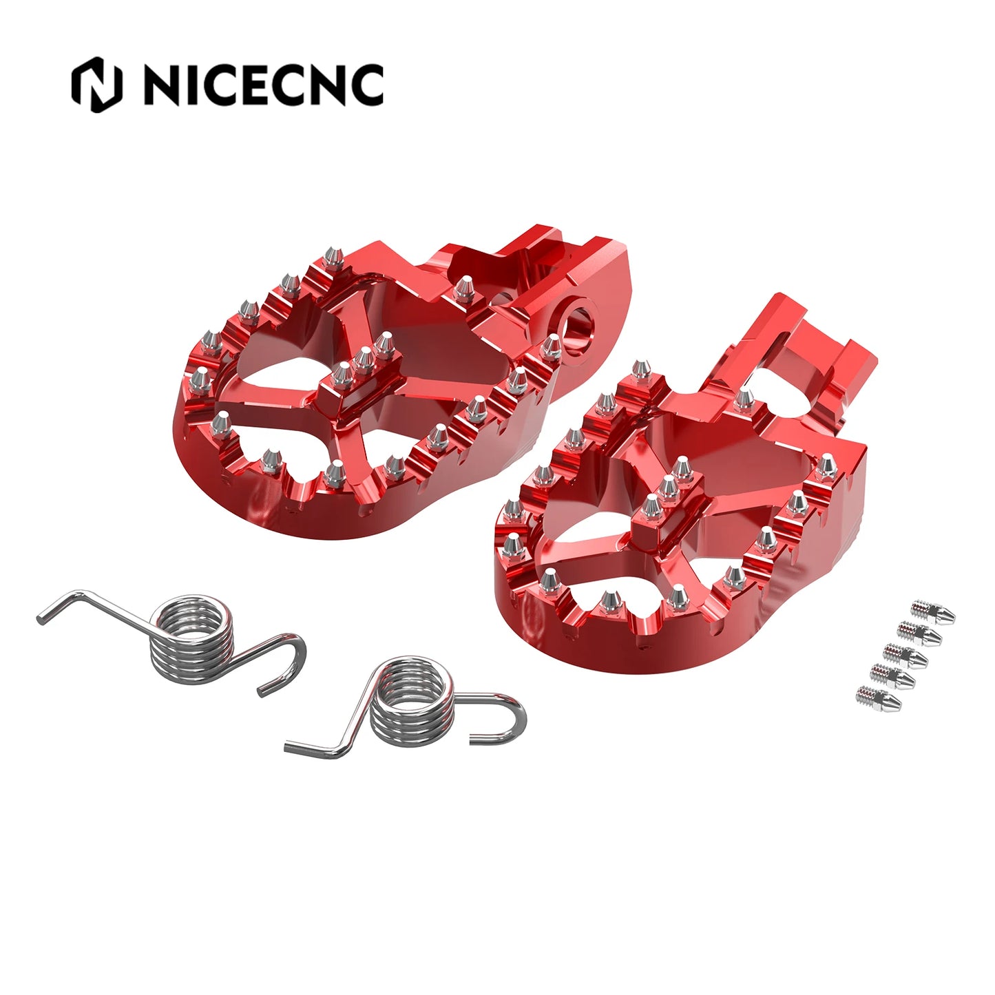 57mm Foot Pegs FootRest Footpegs Rests For KTM EXC 300 EXC-F 350 XCW 500 2017-2023 SX 125 250 SX-F 450 XC 400 500 XC-F 2017-2022 RISE DEFENSE SYSTEMS.AI PRODUCTS