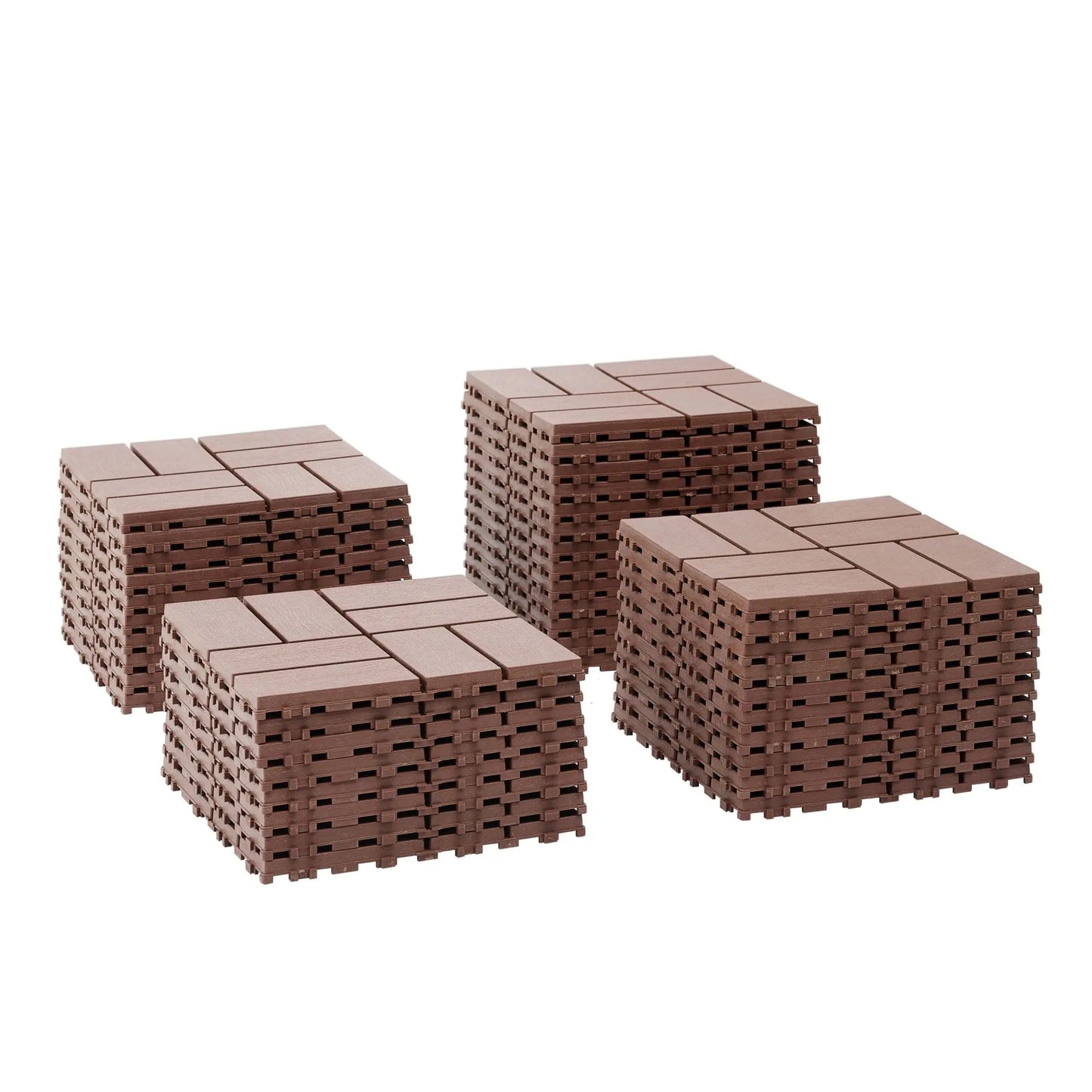 44 Pack Interlocking Patio Deck Tiles-12x12 Inch, Easy Install for Poolside, Balcony, Backyard - Durable Polypropyl RISE DEFENSE SYSTEMS.AI PRODUCTS