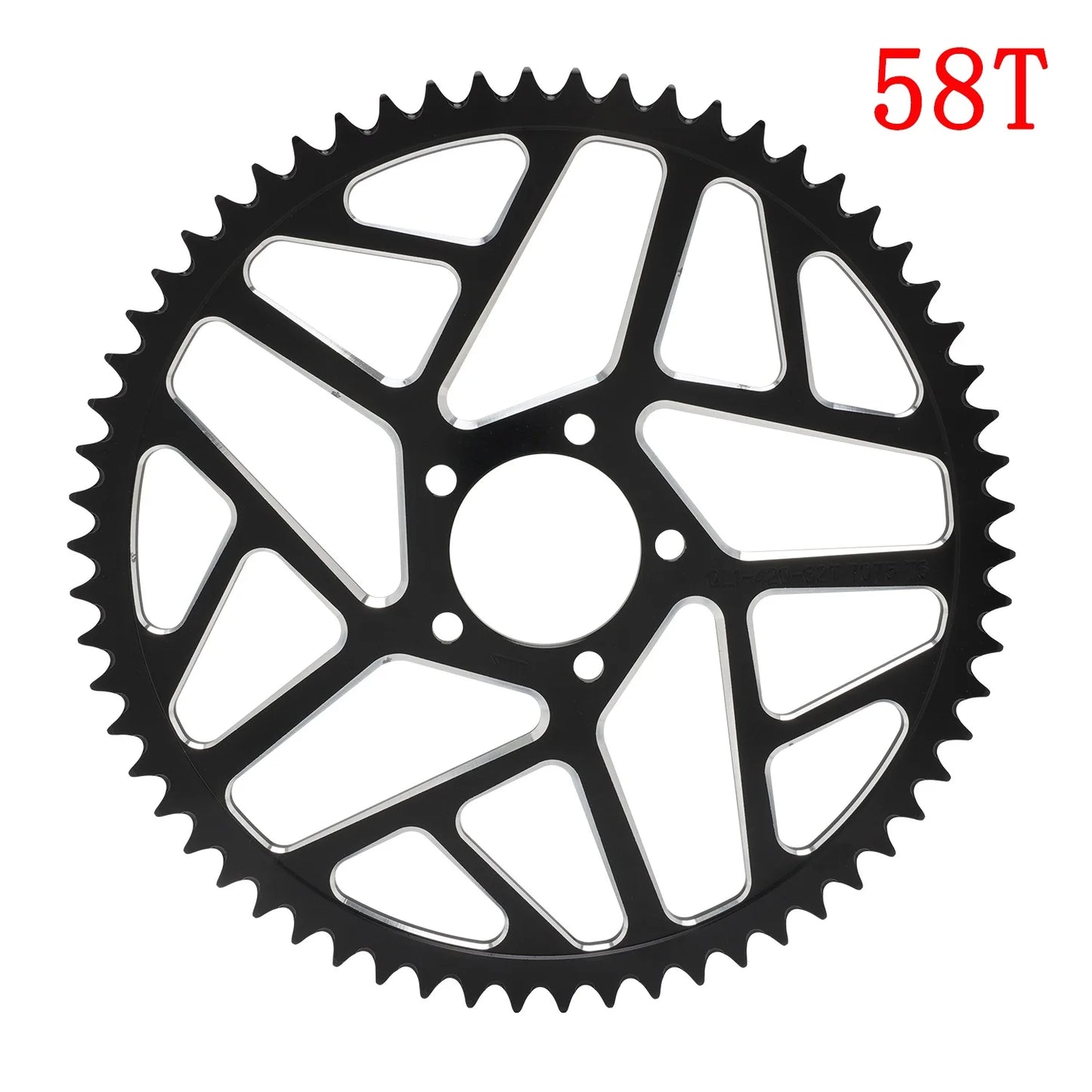 Motorcycle 7075 Aviation Aluminum Alloy 58T 62T Chain Sprocket For Sur Ron Surron Lightbee S X Segway X160 X260 Talaria Sting RISE DEFENSE SYSTEMS.AI PRODUCTS