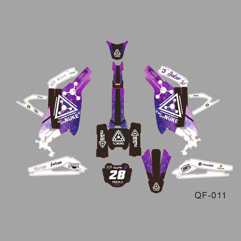 Electric offroad vehicle Motorcycle Decals Stickers Background Kit For Sur-Ron light bee X Sur-Ron light bee S PersonalizedDecal RISE DEFENSE SYSTEMS.AI PRODUCTS