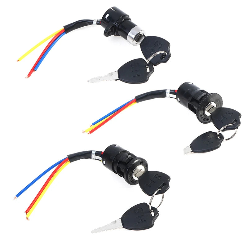 Universal Electric Bicycle Biking Portable Dustproof Cycling Parts for Electric Scooter Ignition Switch Key Power Lock RISE DEFENSE SYSTEMS.AI PRODUCTS