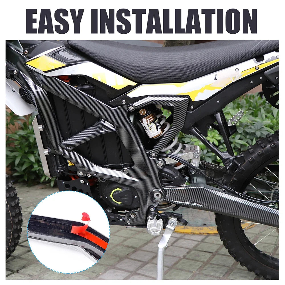 Frame Guards Injection Body Fairing Body Kit Carbon Fibre For SUR-RON ULTRA BEE 2023 2024 Body Frame Protective Cover RISE DEFENSE SYSTEMS.AI PRODUCTS