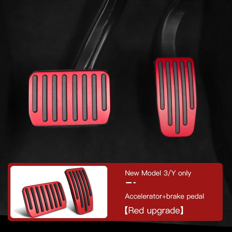 For Tesla Model 3 Model Y 2017 to 2023 Foot Pedal Fuel Brake Pedal Rest Pedal Pads For Tesla Car Accessories RISE DEFENSE SYSTEMS.AI PRODUCTS