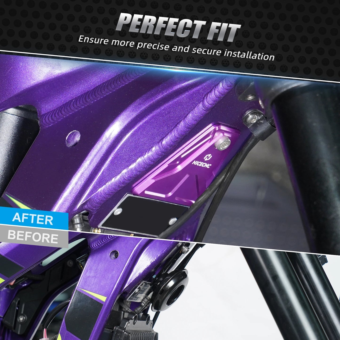 For 2023 2024 Surron light bee X Aluminum Horn Cover Gap Cover light bee S light bee L1E Segway X160 X260 Electric Dirt Bike RISE DEFENSE SYSTEMS.AI PRODUCTS