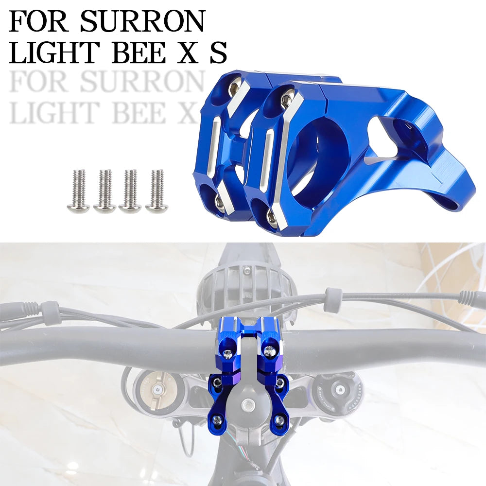 Motorcycle Front Handlebar Bracket For Surron Light Bee X S Sur Ron Electric Motocross Steering Stem Modified Parts Aluminum RISE DEFENSE SYSTEMS.AI PRODUCTS