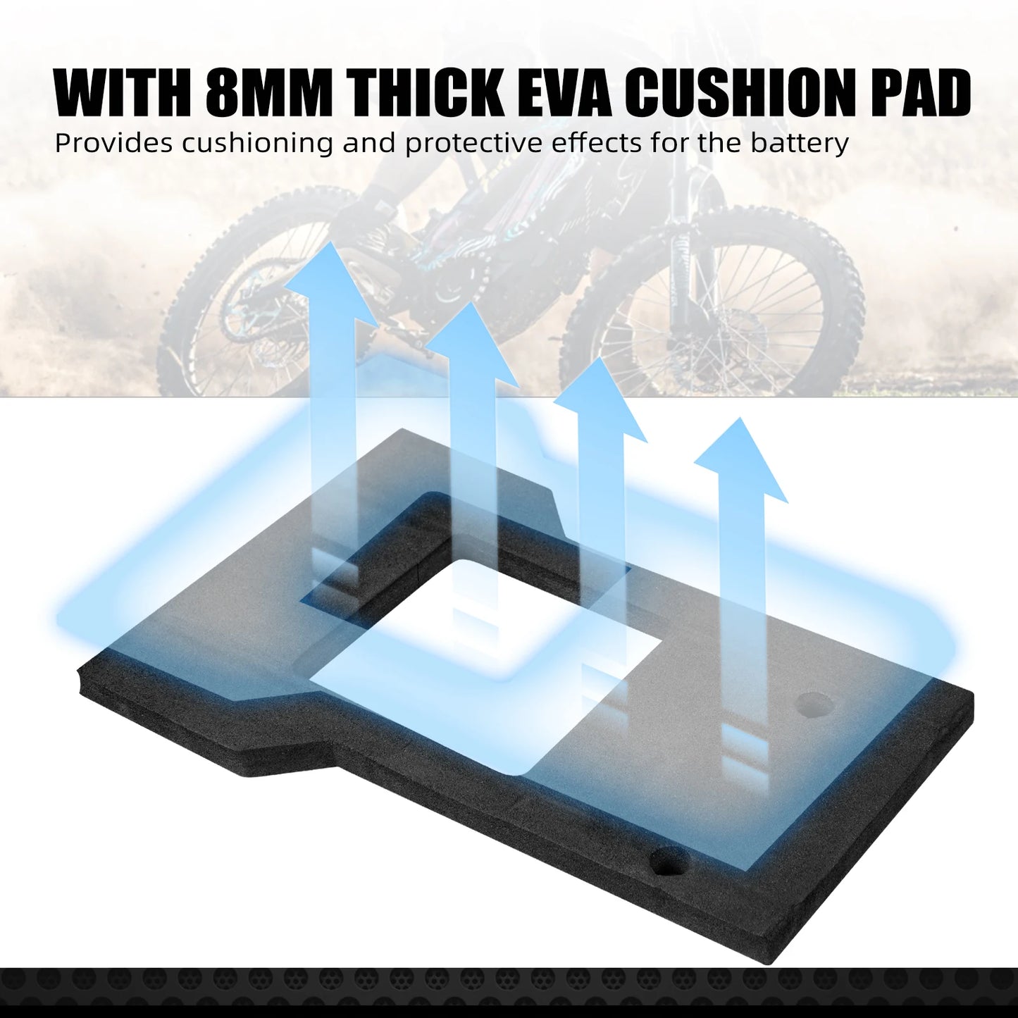 NiceCNC For Sur-Ron Surron Light Bee X S L1E Segway X160 X260 Motocross Battery Front Plate Fender Guard Electric Dirt Bike RISE DEFENSE SYSTEMS.AI PRODUCTS