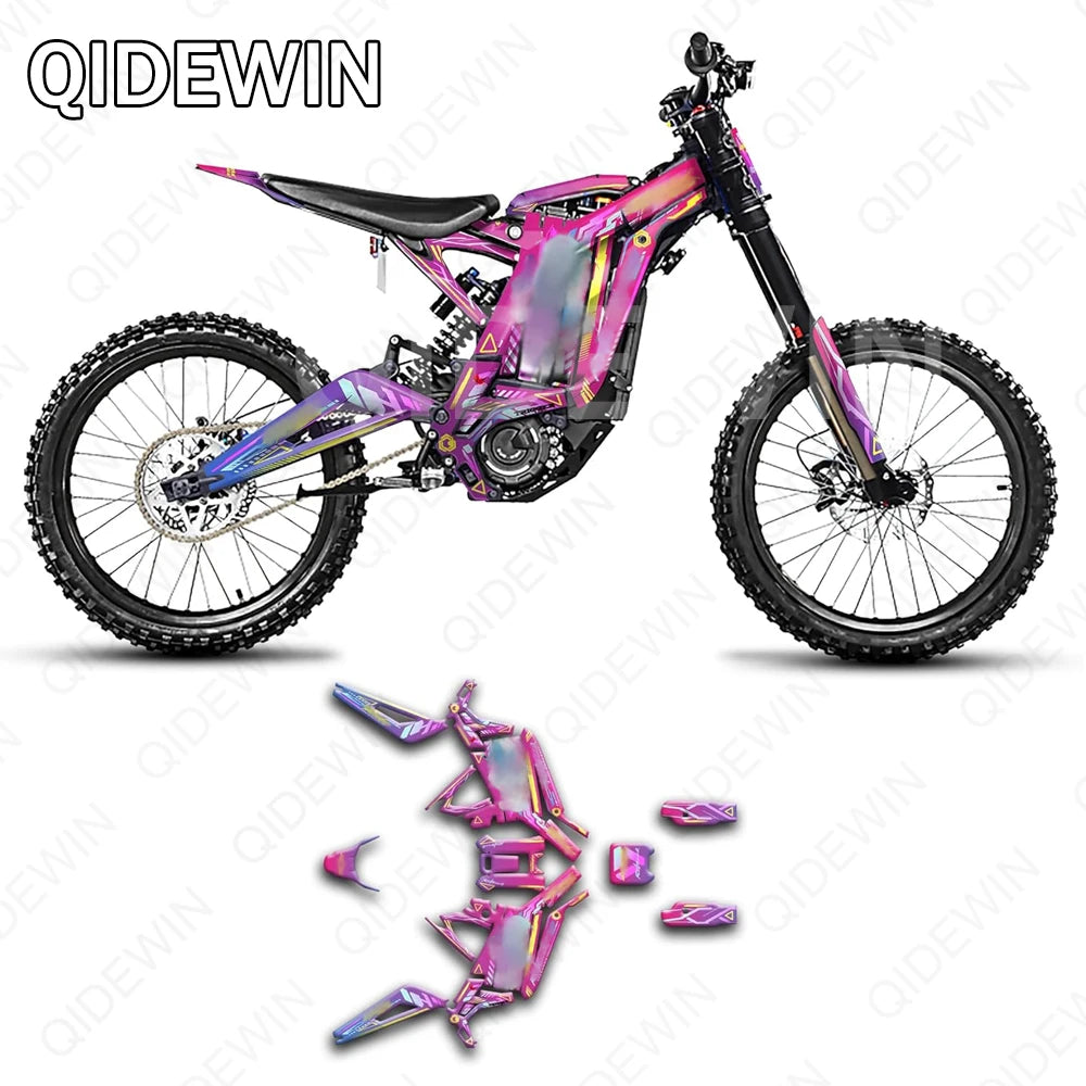Decorative decals for SURRON Light bee X/S motorcyclesPaint protection filmPersonalized decorative stickers RISE DEFENSE SYSTEMS.AI PRODUCTS