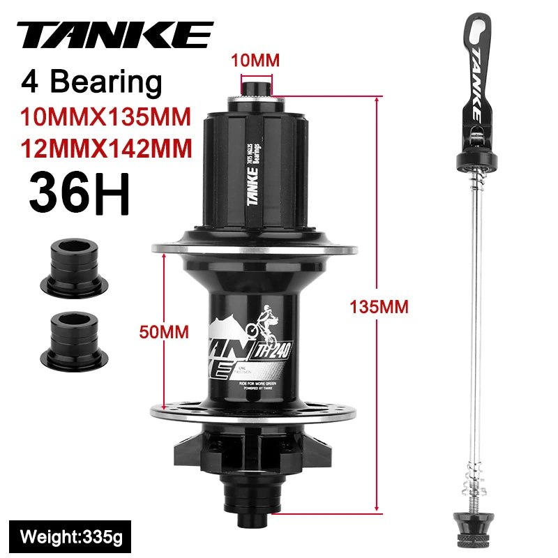 TANKE-MTB Hub,36 Holes 6 claw 108 Clicks NBK,Sealed Bearing,Mountain Bike Aluminum Alloy Disc Brake hub,7,8,9,10,11,12 Speed HUB RISE DEFENSE SYSTEMS.AI PRODUCTS