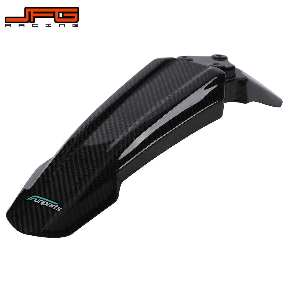 Funparts Carbon Fiber Motorcycle Front Fender Mudguards For Surron Sur-Ron Sur Ron Lightbee Light Bee X S L1E Electric Bike RISE DEFENSE SYSTEMS.AI PRODUCTS
