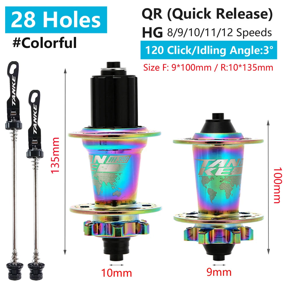 TANKE 120 Click Hub 6 Bearing MTB Mountain Bike Hub Front Rear Thru HG 28 32 36 Holes Disc Brake Bicycle Hubs 8 9 10 11 12 Speed RISE DEFENSE SYSTEMS.AI PRODUCTS